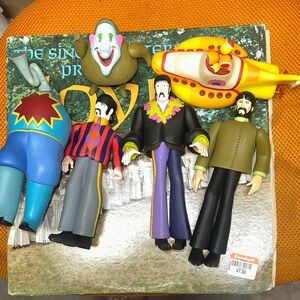 Vintage McFarlane Beatles Yellow Submarine Toy Set: Complete Collectible
